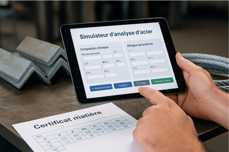 Acier compatible galvanisation : testez votre certificat en 1 clic